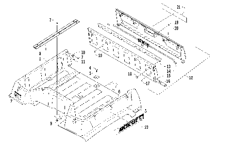 CARGO BOX AND TAILGATE ASSEMBLY [93925]