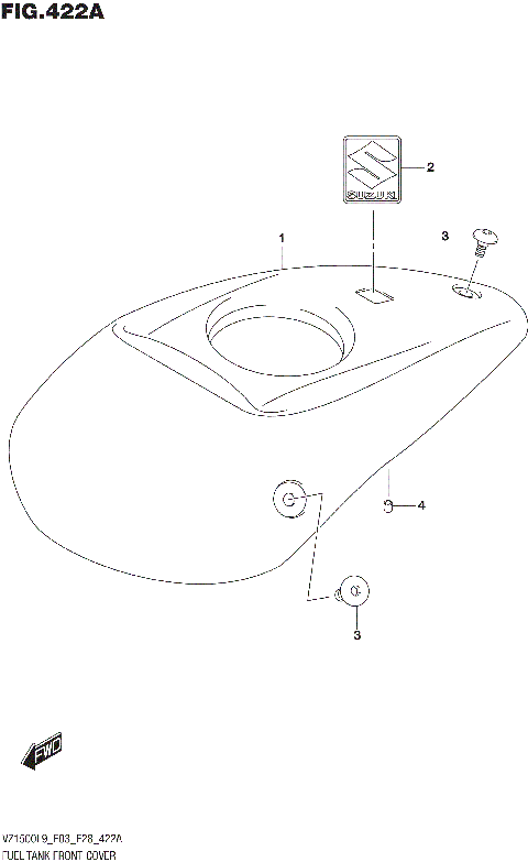 FUEL TANK FRONT COVER