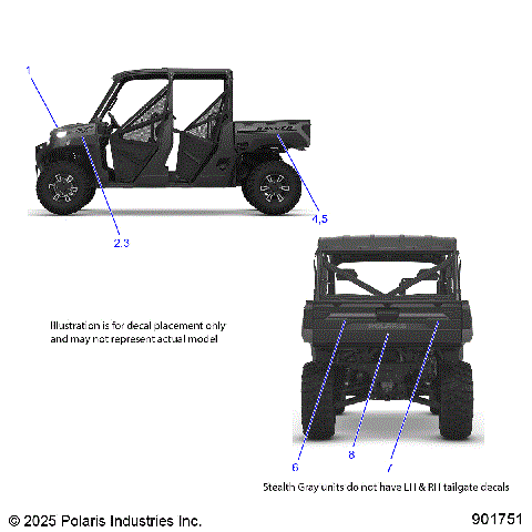 BODY, DECALS, GRAPHICS - R26RSE99A9/B9/AF/AH/BH/AB/BB/AS  (901751-1)