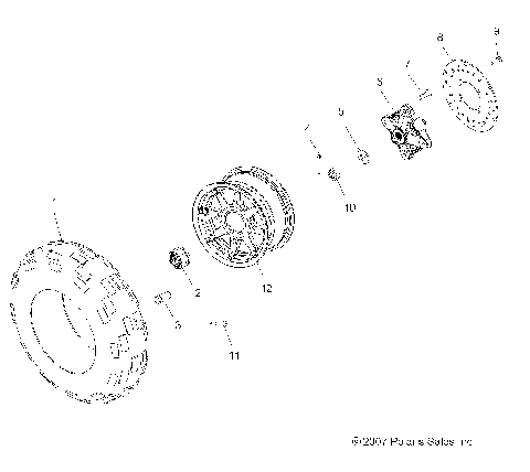 WHEELS, FRONT - A08MH76SS/SF (49ATVWHEELFRT08SP800SCAND)