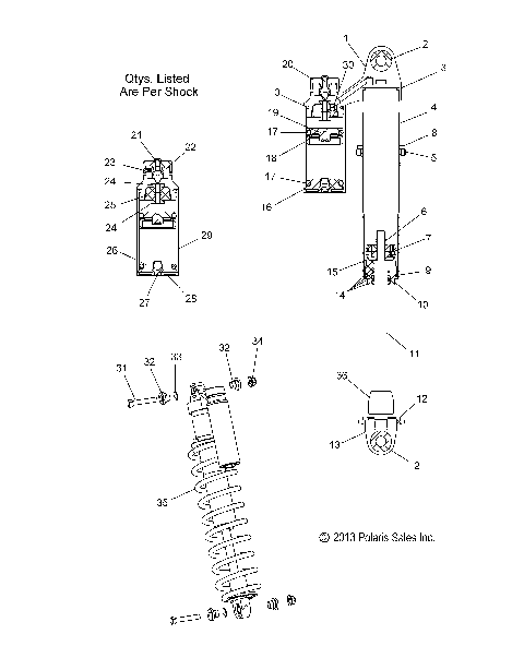 SUSPENSION, SHOCK, IFS - S14MX6JSA/JEA (49SNOWSHOCKIFS7044224)