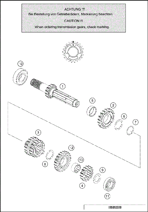TRANSMISSION I - MAIN SHAFT