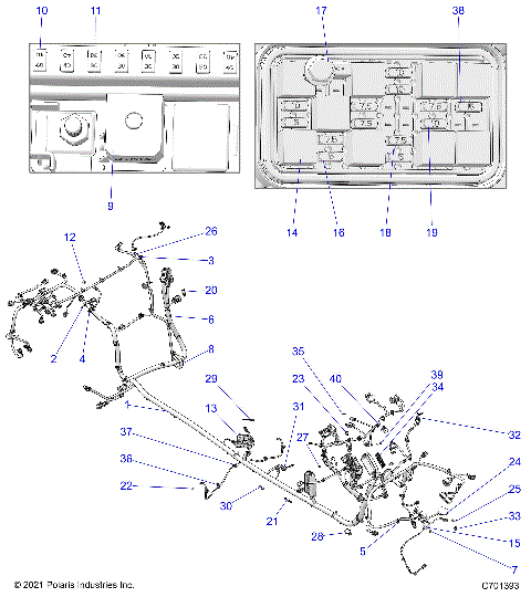 ELECTRICAL, WIRE HARNESS, CHASSIS - Z22R4D92AB/AK (C701393)