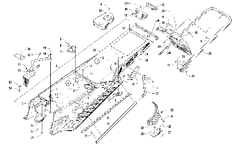 TUNNEL, REAR BUMPER, AND SNOWFLAP ASSEMBLY [104743]