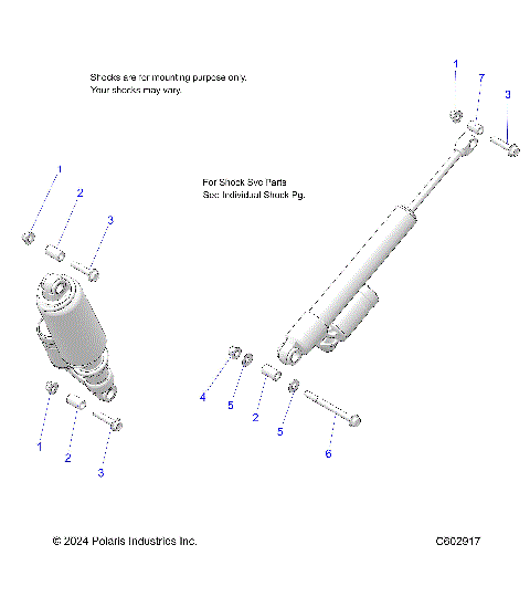 SUSPENSION, REAR SHOCKS MOUNTING - S25AJT6REL (C602917)