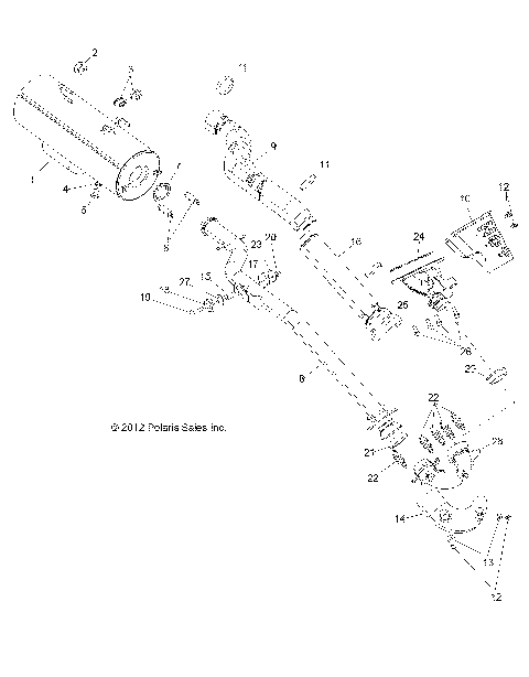 ENGINE, EXHAUST - R14RH76AA/76AC/7EAZ (49RGREXHAUST13800MID)