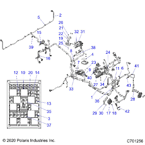 ELECTRICAL, WIRE HARNESS - R21RRH99AC/BC (C701256)