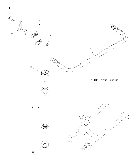 SUSPENSION, STABILIZER BAR - A13TN55FA (49ATVSTABILIZER10SPXP550)