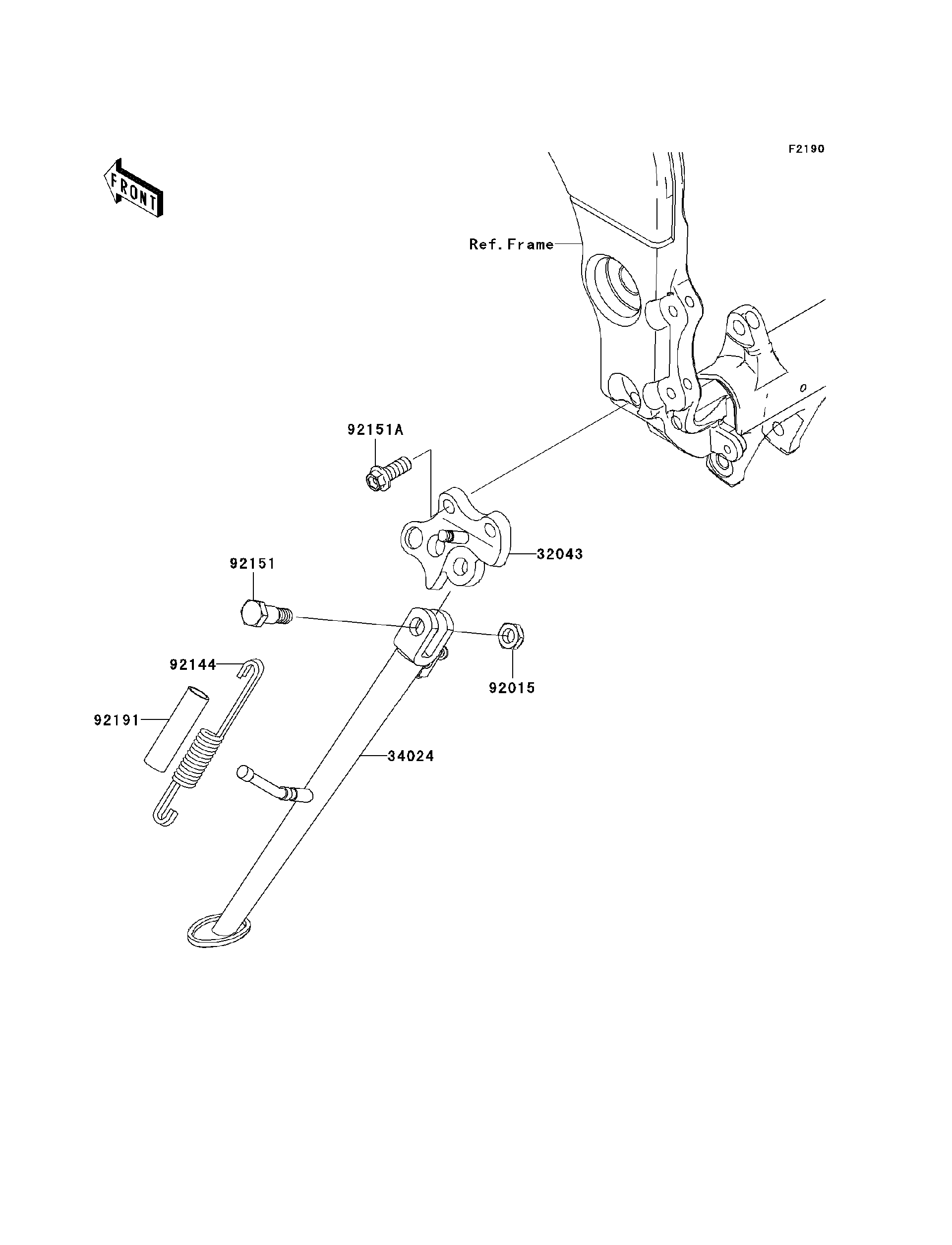 2009 Kawasaki Ninja ZX-10R Stand(s) Motorcycles Parts Finder