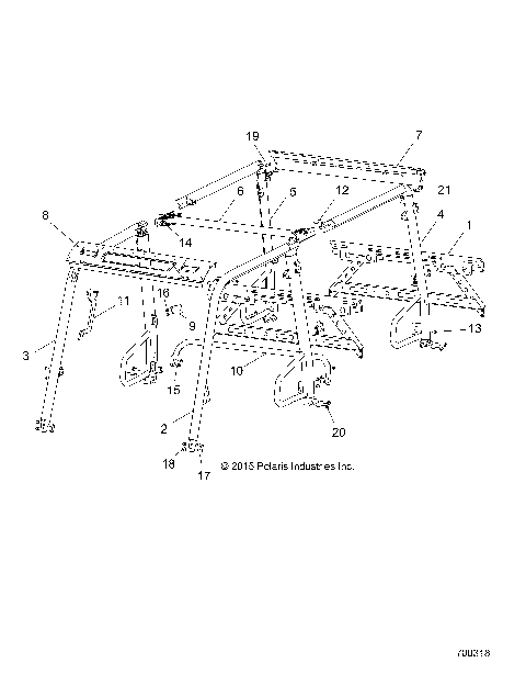 CHASSIS, CAB FRAME - R16RNA57A1/A9/A4/E57AH (700318)