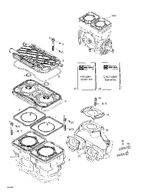 01- Cylinder, Exhaust Manifold