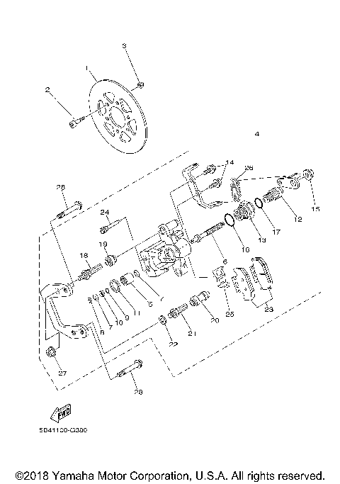 REAR BRAKE CALIPER 2