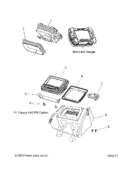 ELECTRICAL, MULTI FUNCTION GAUGE - S16CW8 ALL OPTIONS (600211)