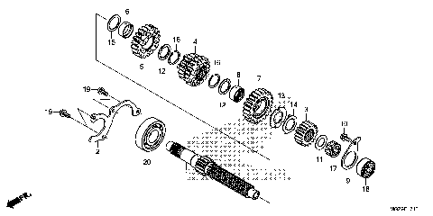 TRANSMISSION (MAINSHAFT)