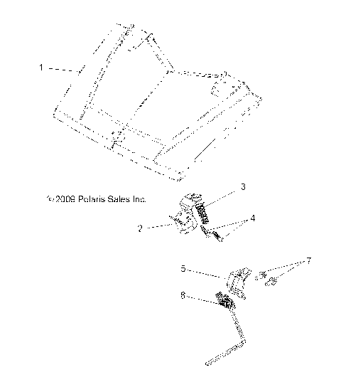 BODY, HOOD LATCH - R10TH76/TY76 ALL OPTIONS (49RGRLATCH10CREW)