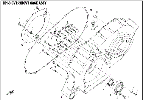 CVT CASE ASSY.