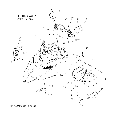 BODY, HOOD ASM. - S10PB6HSA/HSL/HEA (49SNOWHOOD10600IQ)