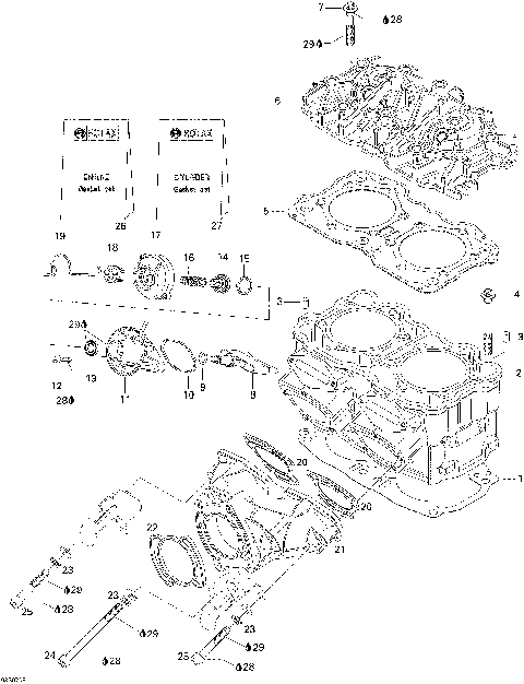 01- Cylinder And Exhaust Manifold
