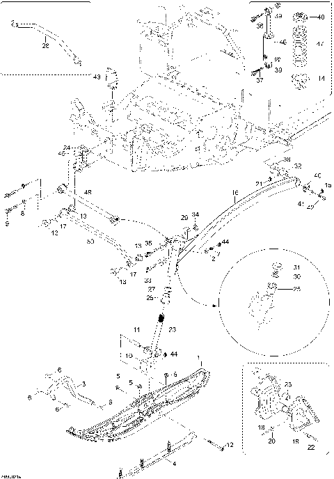 07- Front Suspension And Ski 550F