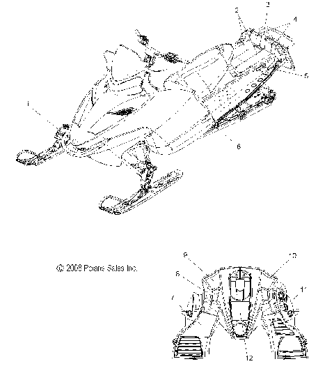 BODY, DECALS - S09PR6KS/KE (49SNOWDECAL09600SHIFT)