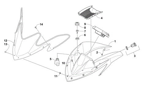 WINDSHIELD AND INSTRUMENT ASSEMBLIES
