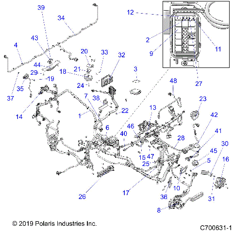 ELECTRICAL, WIRE HARNESS (TO 10/10/2019) - R20RRK99A9/AA/AF/AP/AX/B9/BA/BF/BP/BX (C700631-1)