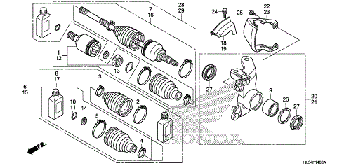 FRONT KNUCKLE@DRIVESHAFT