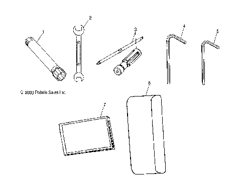 TOOL KIT - W045305CA/IA/CB/IB/IE/CC/IC/CD/ID/IF (4990579057D11)
