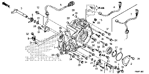 REAR CRANKCASE COVER