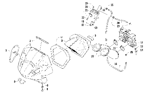 AIR SILENCER, CARBURETOR, AND FUEL PUMP ASSEMBLY [90446]