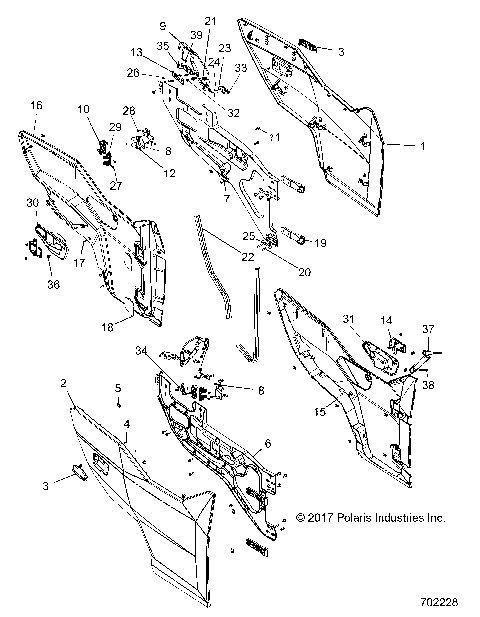 BODY, DOORS - R18RGE99BM/BB/B7/KBS/UB9/UBG (702228)