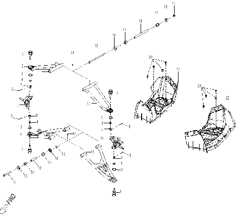 05- Suspension - Swing Arm-Footrest XXC