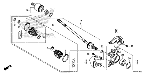 FRONT KNUCKLE@DRIVESHAFT