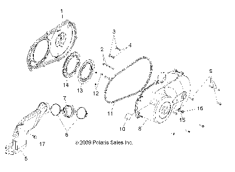 DRIVE TRAIN, CLUTCH COVER - R10TH50AG/AR (49RGRCLUTCHCVR105004X4)