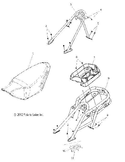 BODY, SEAT MOUNTING - S14BS8/BC8/BD8/BD8 ALL OPTIONS(49SNOWSEAT13800SBPRO)