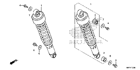 REAR SHOCK ABSORBER