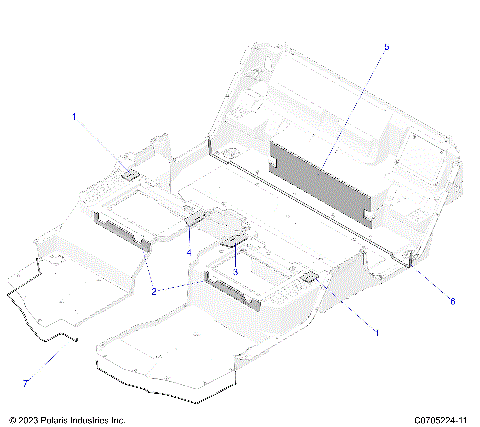 BODY, FOAM AND LINERS - G24GZW99A/99B (C0705224-11)