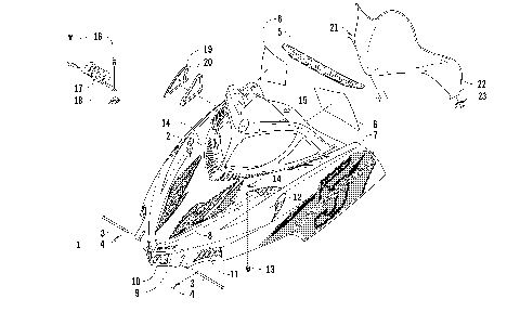 HOOD AND WINDSHIELD ASSEMBLY [86788]