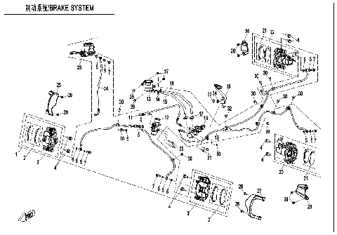 BRAKE SYSTEM (RH PARKING)