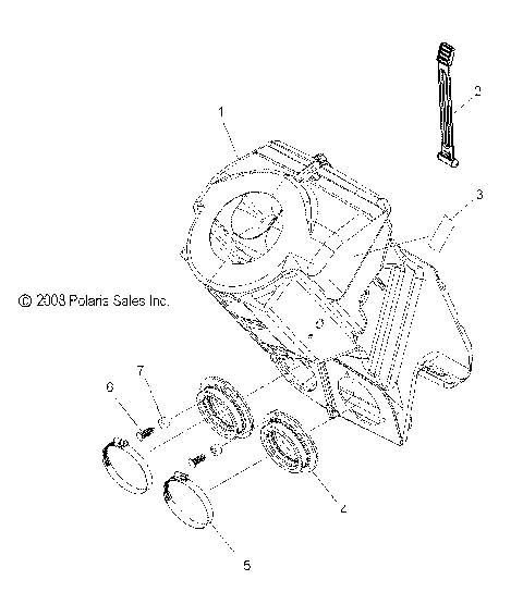 ENGINE, AIR INTAKE SYSTEM - S12PT6HSL/HEL (49SNOWAIR09600TRG)