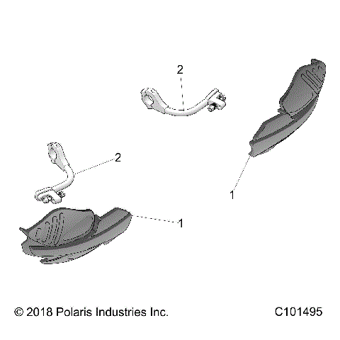 BODY, HANDGUARDS - A24SGS95CT/S95FT/ET (C101495)