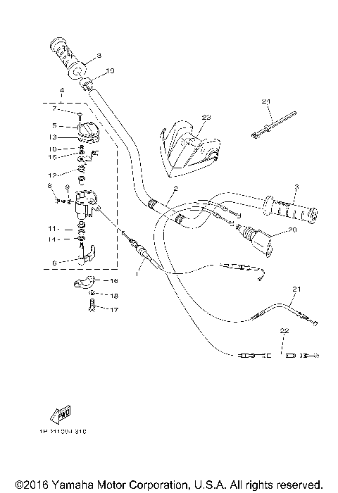 STEERING HANDLE CABLE
