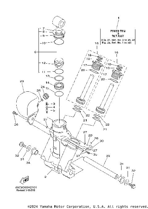 POWER TRIM TILT ASSY 1