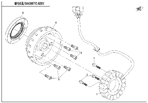 MAGNETO ASSY. (HIGH POWER)