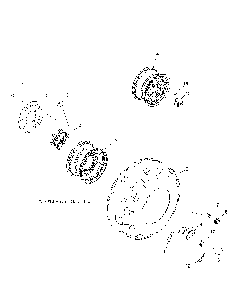 WHEELS, REAR - R14RH57AA/AC/AR/6EAZ (49RGRWHEELRR14RGR570)