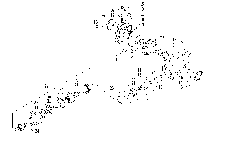 REAR DRIVE GEARCASE ASSEMBLY [90768]