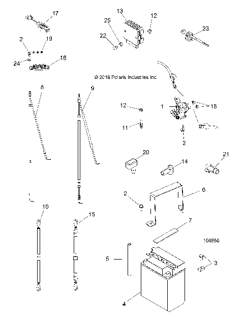 ELECTRICAL, BATTERY - A19DBA50A5 (100856)