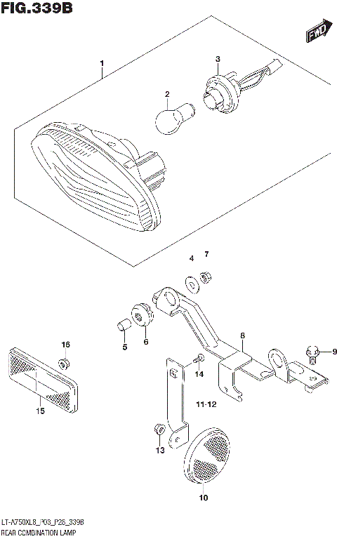 REAR COMBINATION LAMP (LT-A750XL8 P28)