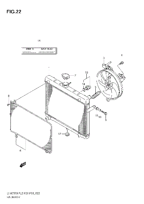 RADIATOR (LT-A750XPZL2 E28)