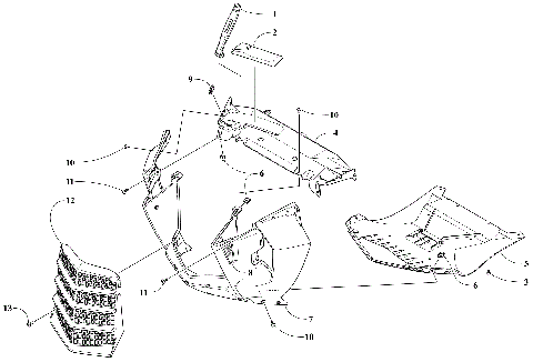 FRONT FASCIA AND CENTER SKID PLATE ASSEMBLY [106272]